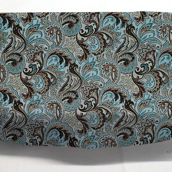 Brown & Teal Paisley Electric Griddle Cover