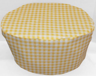 Yellow & White Checked Slow Cooker Cover