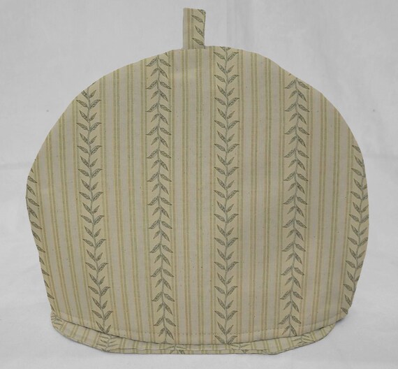 Striped Vines Tea Pot Cozy & Coaster Set - Etsy