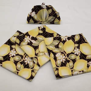 Lemon Blossoms Cloth Napkins