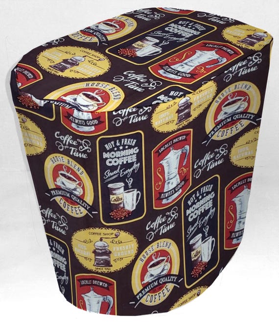 Morning Coffee Food Processor Cover (Sizing Chart Located in Item Details)