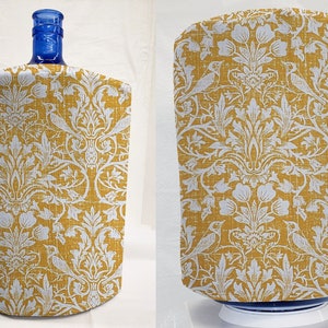 Gold Floral Damask Water Bottle Cover for 3 or 5 Gallon Bottles
