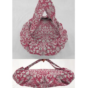 Pink Floral Damask Casserole Baking Pan or Pie Plate Cozy and Carrier