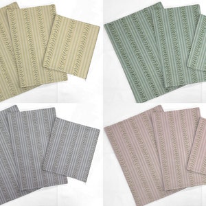 Striped Vines Countertop Protecting Slider Mats (4 Colors Available)
