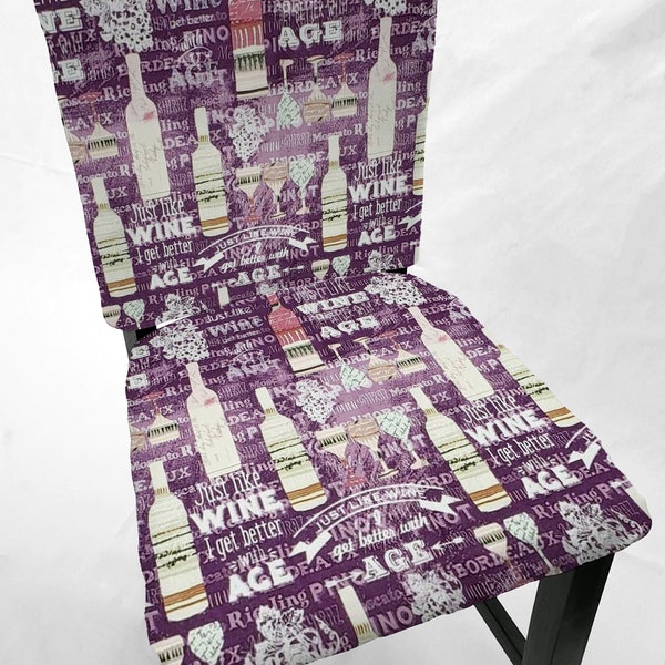 Purple Dining Chair Covers Etsy