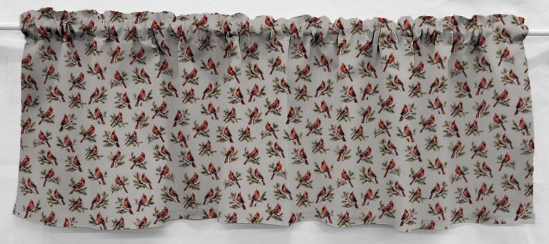 Cardinal Birds & Berries Valances, Curtains or Swags - Etsy