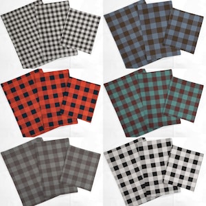 Buffalo Check Plaid Countertop Protecting Slider Mats