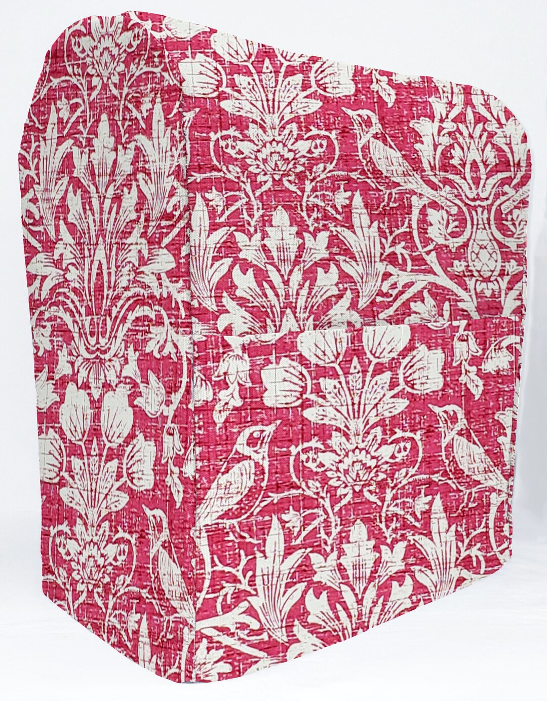Pink Floral Damask Cover Compatible With Kitchenaid Stand Mixer sizing