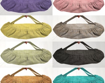 Faux Burlap Casserole Pan Cozy and Carrier (8 Colors Available)