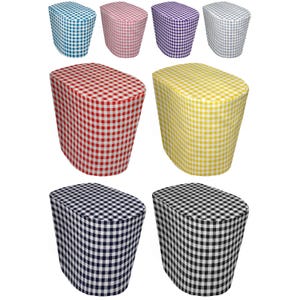 Checked Gingham Cover Compatible with Keurig Coffee Brewing Systems (Sizing Chart Located in Item Details)