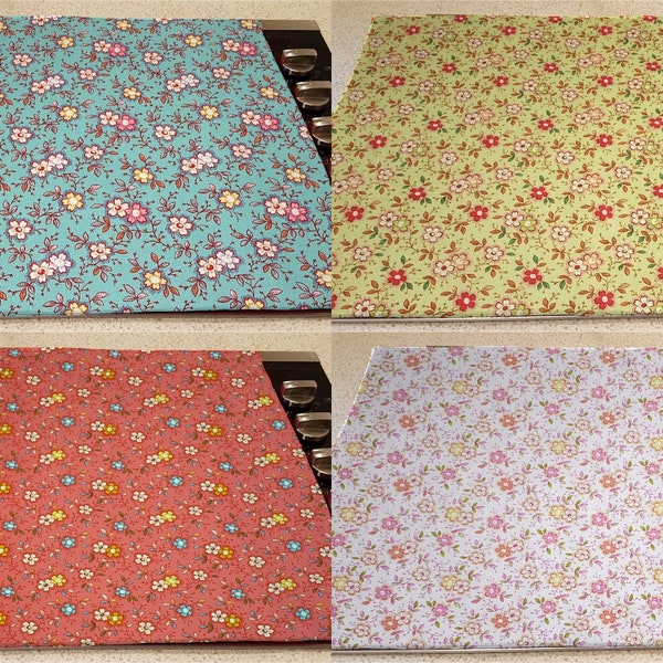 Spring Flowers Cover & Protector for Flat Stove Top (4 Colors Available)