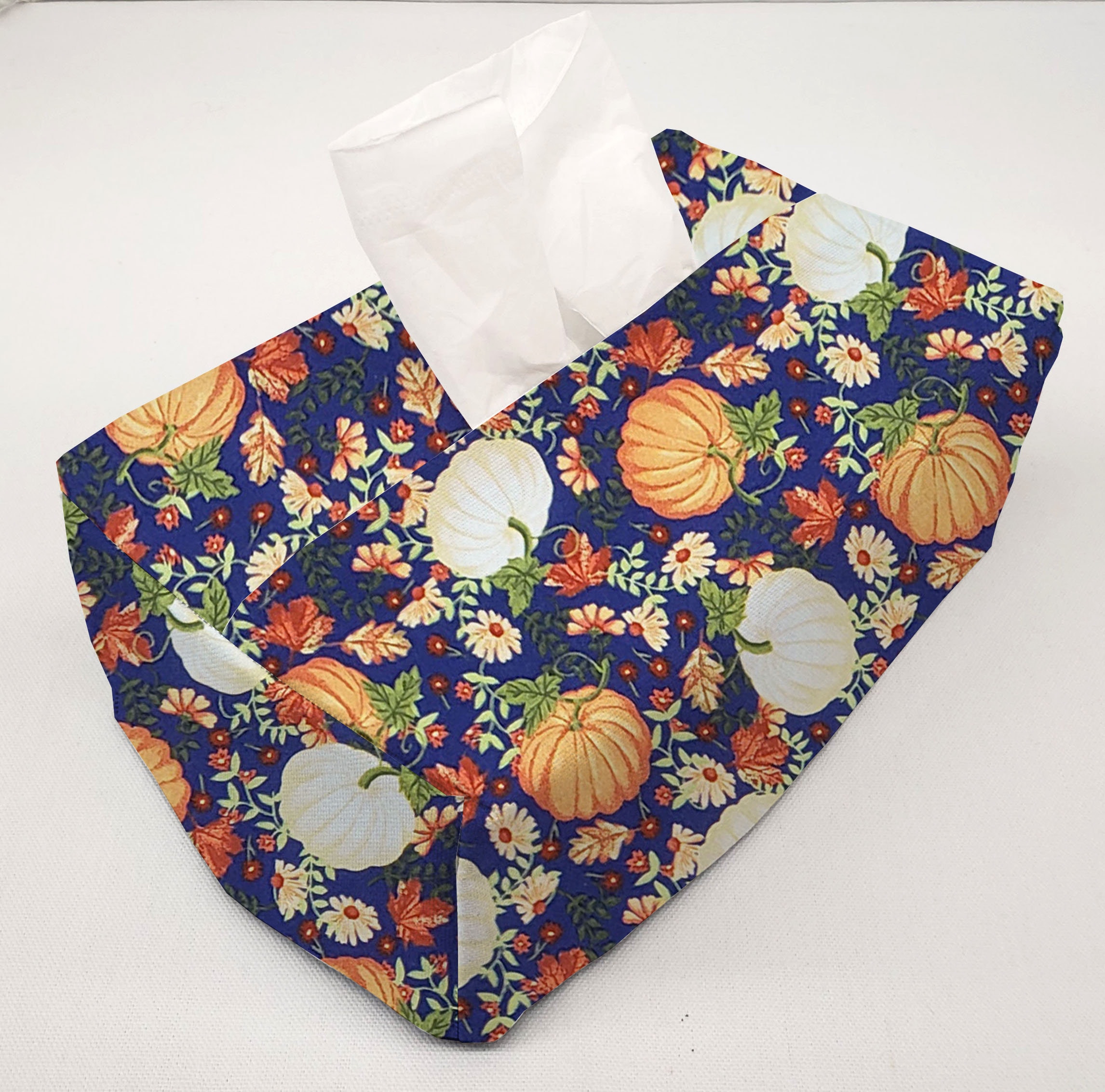 Fall Harvest Tissue Box Cover (4 Patterns Available) - Etsy
