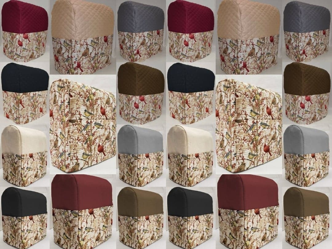 Birds & Berries Cover Compatible With Kitchenaid Stand Mixer sizing