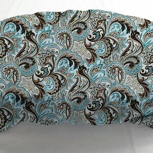 Brown & Teal Paisley Electric Skillet Cover