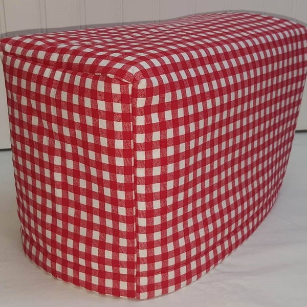 Red & White Checked Toaster Cover (Sizing Chart Located in Item Details)