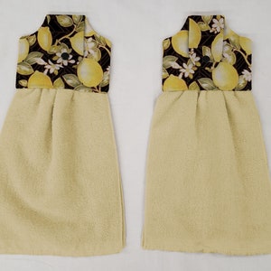 Lemon Blossoms Hanging Towels (Set of 2)