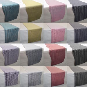 Checked Gingham Table Runner
