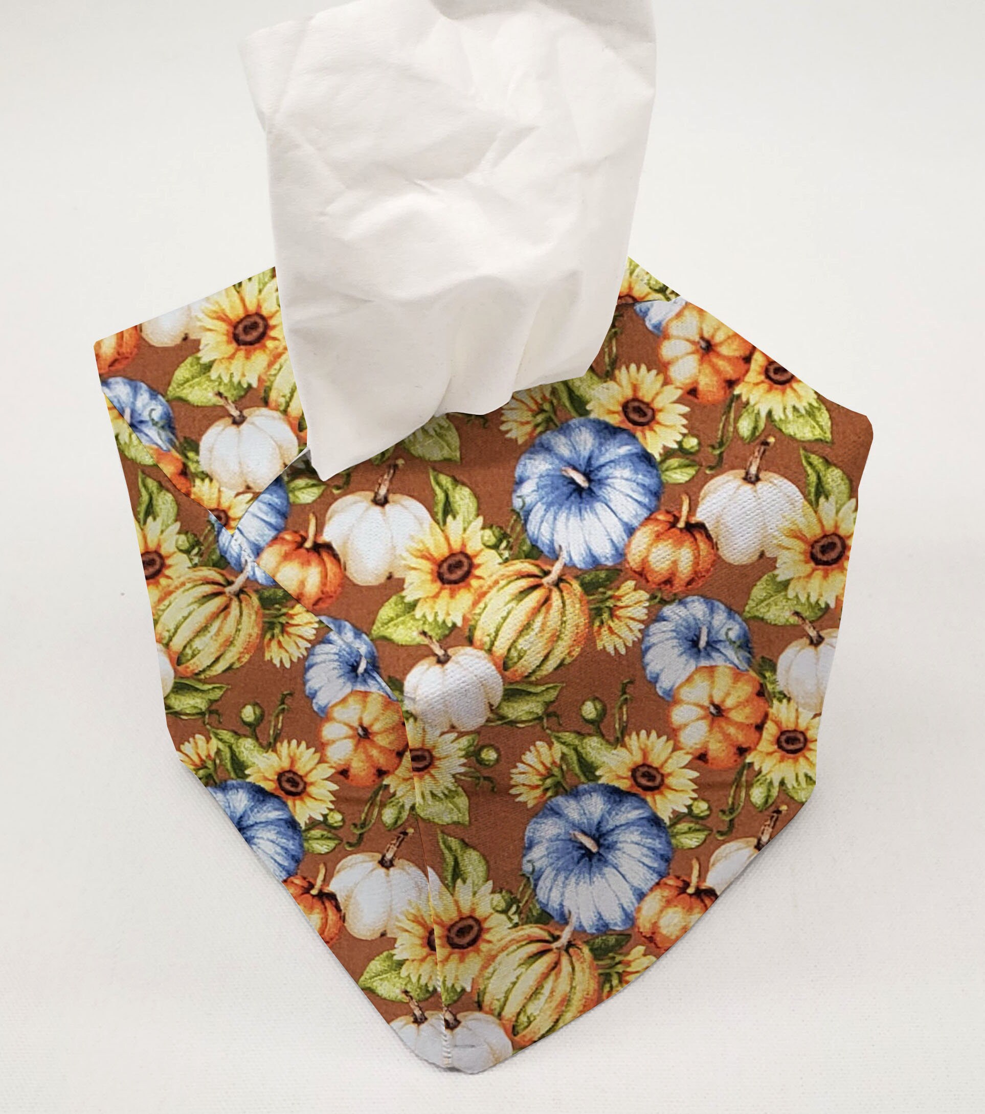 Fall Harvest Tissue Box Cover (4 Patterns Available) - Etsy