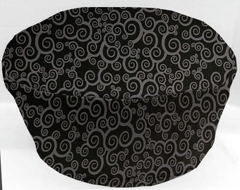 Black & Gray Scroll Damask Slow Cooker Cover