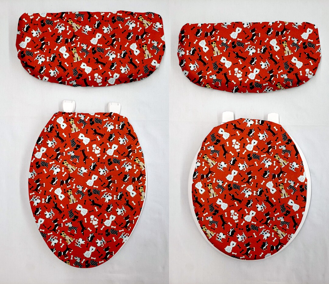 Puppy Dogs Toilet Seat Lid and Tank Cover Set Etsy