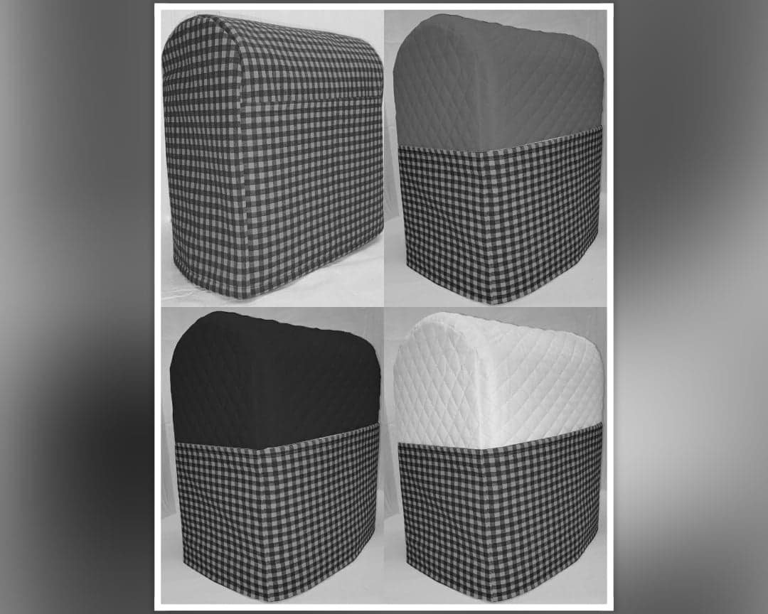 Black /& Gray Buffalo Checked Blender Cover