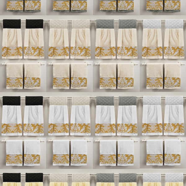 Gold Hand Towels Etsy