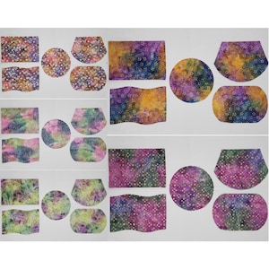 Batik Tie Dye Placemats (5 Colors & 5 Shapes Available)