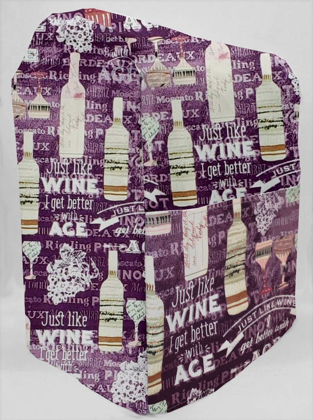 Purple Wine Cover Compatible With Kitchenaid Stand Mixer sizing Chart
