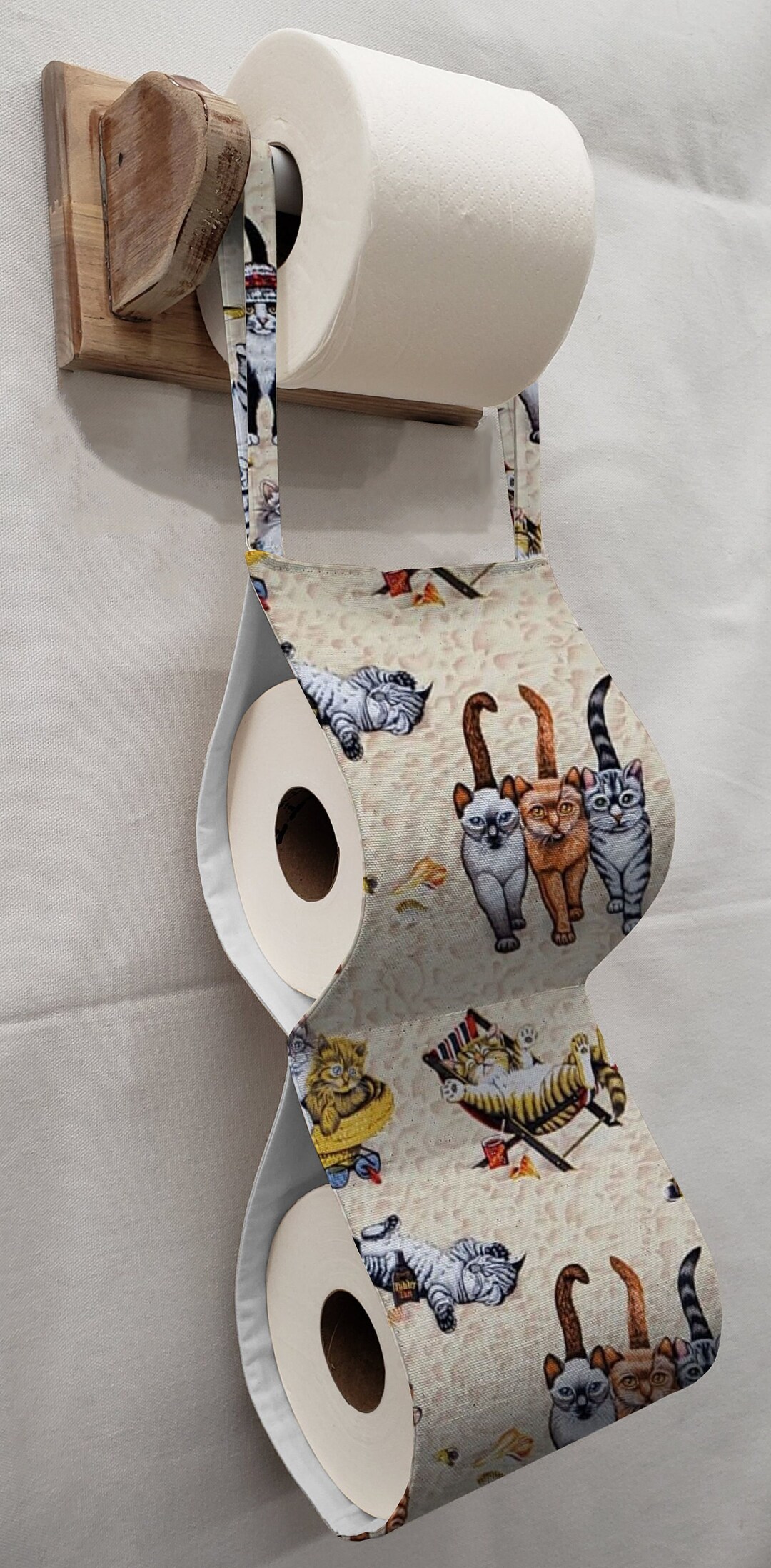 Beach Cats Toilet Paper Holder Etsy