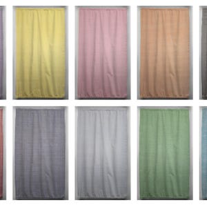 Checked Gingham French Door Curtain Panel with Tie Back