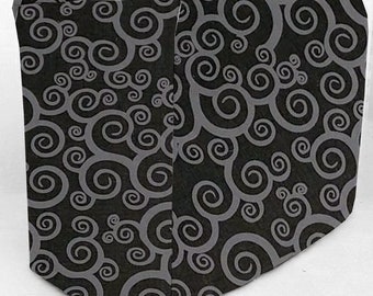 Black & Gray Scroll Damask Toaster Cover (Sizing Chart Located in Item Details)