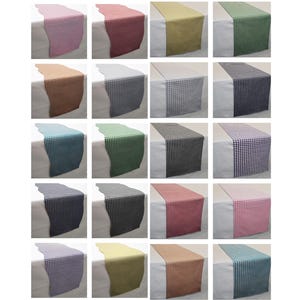 Checked Gingham Table Runner