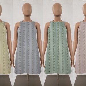 Striped Vines Bib Apron (4 Colors Available)