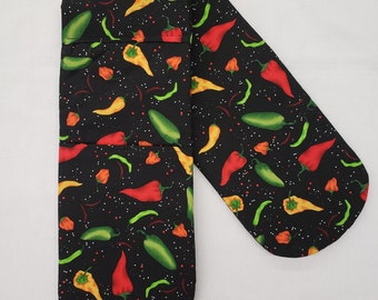 Hot Peppers Double Oven Mitt