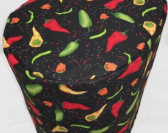 Hot Peppers Food Processor Cover (Sizing Chart Located in Item Details)
