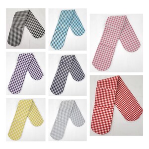 Checked Gingham Double Oven Mitt
