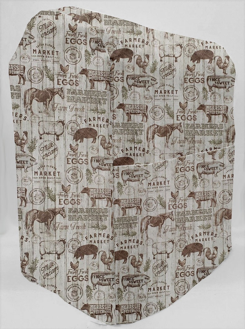 Farmers Market Cover Compatible With Kitchenaid Stand Mixer sizing