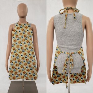 Harvest Sunflowers Bib Apron