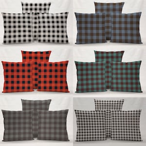 Buffalo Check Plaid Pillowcase / Pillow Cover (Many Sizes)