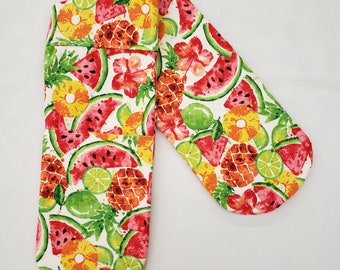 Pineapple & Watermelon Fruit Double Oven Mitt