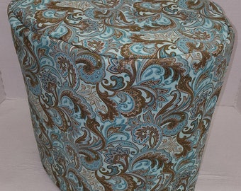 Brown & Teal Paisley Cover Compatible with Keurig Coffee Brewing Systems (Sizing Chart Located in Item Details)