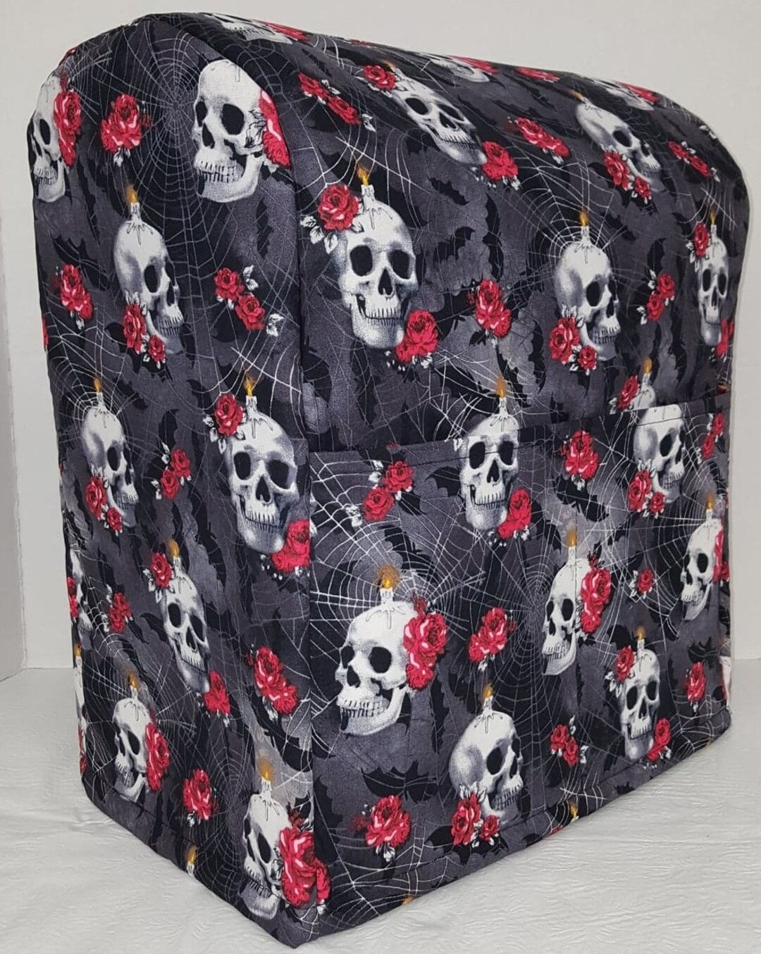 Skulls s & Roses Cover Compatible for Kitchenaid Stand Mixer sizing