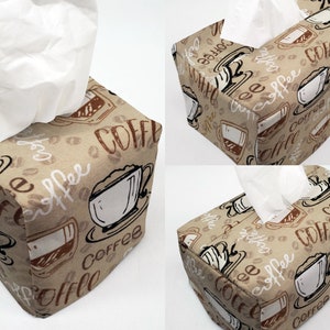 Coffee Beans Tissue Box Cover