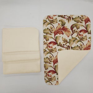 Autumn Fall Floral Leaves Hand Towels (Set of 4)
