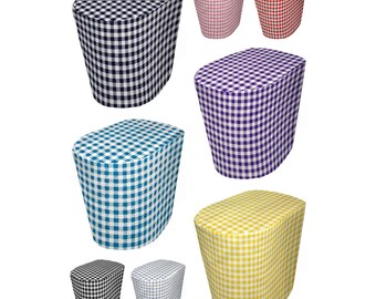 Checked Gingham Food Processor Cover (Sizing Chart Located in Item Details)