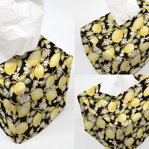 Lemon Blossoms Tissue Box Cover