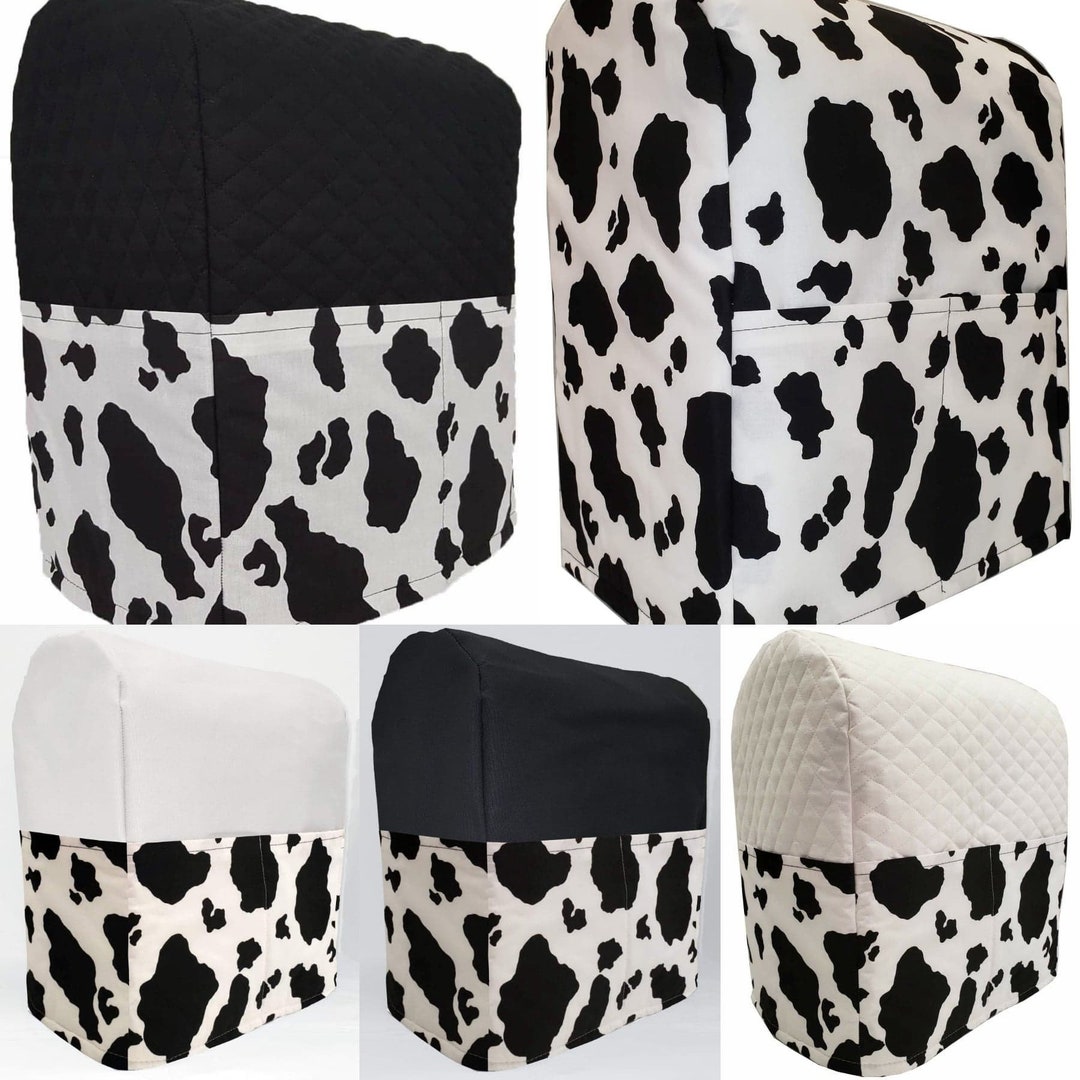 Black & White Cow Spots Cover Compatible With Kitchenaid Stand Mixer