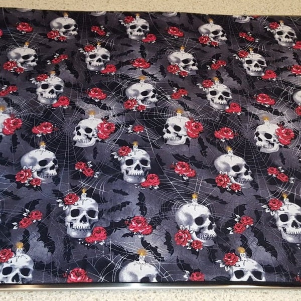 Skulls Webs and Roses Cover & Protector for Flat Stove Top