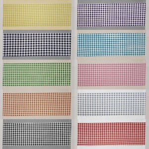 Checked Gingham Terrycloth Bathmat (10 Colors Available)