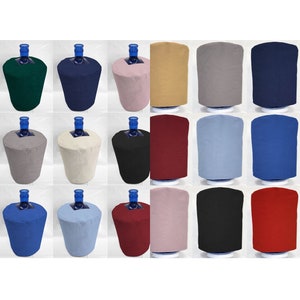 Solid Water Bottle Cover for 3- or 5-Gallon Bottles (12 Colors Available)
